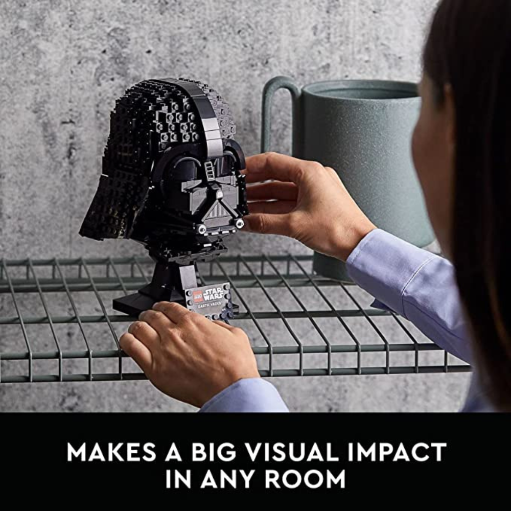 LEGO Star Wars Darth Vader Helmet 75304 Set, Mask Display Model Kit for Adults to Build