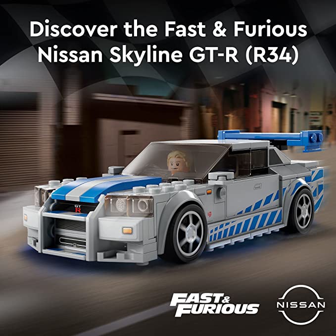 LEGO Speed Champions 2 Fast 2 Furious Nissan Skyline GT-R (R34) 76917