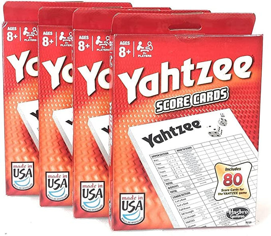 80-Sheet Yahtzee Score Cards - 4 Pack